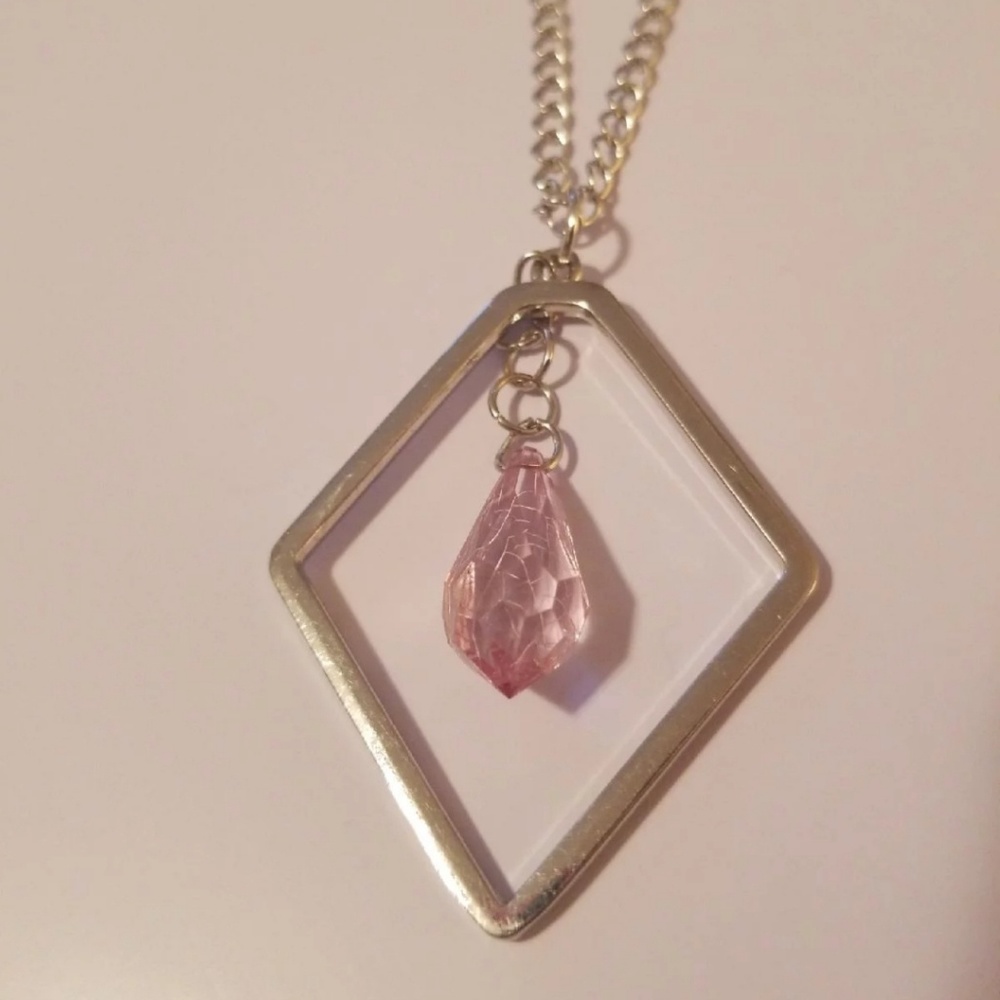 Pink beaded necklace